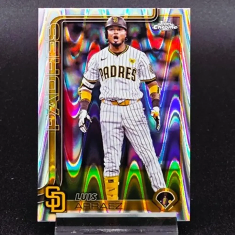Luis Arráez Topps Chrome Holiday Lights Sparkle /199 Giants and Padres Star